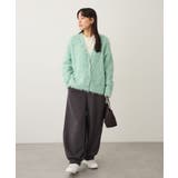 洗える/カール起毛モヘアライクVネックニットカーディガン | CRAFT STANDARD BOUTIQUE | 詳細画像12