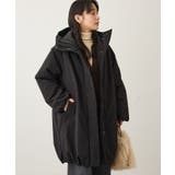 ブラック | ボリューム中綿ミディコート | CRAFT STANDARD BOUTIQUE