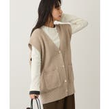 Vネックオーバーサイズニットベスト | CRAFT STANDARD BOUTIQUE | 詳細画像1