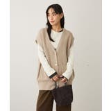 Vネックオーバーサイズニットベスト | CRAFT STANDARD BOUTIQUE | 詳細画像3