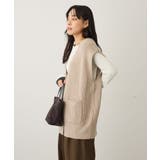 Vネックオーバーサイズニットベスト | CRAFT STANDARD BOUTIQUE | 詳細画像4