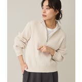 洗える/ミニモールハーフジップニットプルオーバー | CRAFT STANDARD BOUTIQUE | 詳細画像2