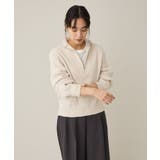 洗える/ミニモールハーフジップニットプルオーバー | CRAFT STANDARD BOUTIQUE | 詳細画像4