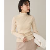 ライトベージュ | 洗える/リブタートルニットプルオーバー | CRAFT STANDARD BOUTIQUE