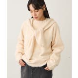 アイボリー | 洗える/フードストール付きニットプルオーバー | CRAFT STANDARD BOUTIQUE