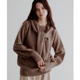 ベージュ | 洗える/フードストール付きニットプルオーバー | CRAFT STANDARD BOUTIQUE