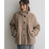 ベージュ | スタンドカラーメルトンショートコート | CRAFT STANDARD BOUTIQUE