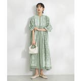 インド綿パネル柄ウエスト切り替えボリュームワンピース | CRAFT STANDARD BOUTIQUE | 詳細画像19 