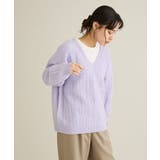 洗える/起毛ケーブルVニットネックニットプルオーバー | CRAFT STANDARD BOUTIQUE | 詳細画像15 