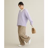 洗える/起毛ケーブルVニットネックニットプルオーバー | CRAFT STANDARD BOUTIQUE | 詳細画像17 