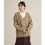 洗える/起毛ケーブルVニットネックニットプルオーバー | CRAFT STANDARD BOUTIQUE | 詳細画像7 