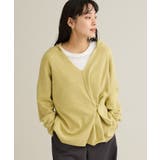 ライトイエロー | 洗える/Vネックフードカシュクールニットプルオーバー | CRAFT STANDARD BOUTIQUE