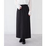 ブラック | ＜セレモニー＞カットアウトヘムIラインスカート | CRAFT STANDARD BOUTIQUE