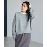 洗える/レースボーダーニットプルオーバー | CRAFT STANDARD BOUTIQUE | 詳細画像2 