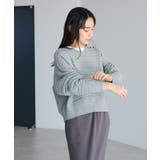洗える/レースボーダーニットプルオーバー | CRAFT STANDARD BOUTIQUE | 詳細画像3 