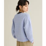 ライトパープル | 洗える/レースボーダーニットプルオーバー | CRAFT STANDARD BOUTIQUE