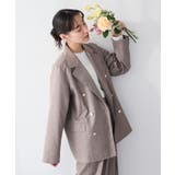 ベージュミクスチャー | ＜セレモニー＞ダブルテーラードジャケット | CRAFT STANDARD BOUTIQUE