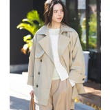 ベージュ | ワイドカフスミディトレンチコート | CRAFT STANDARD BOUTIQUE