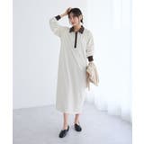 アイボリー | ポロ衿ボーダーワンピース | CRAFT STANDARD BOUTIQUE