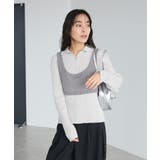 2点セット/ベスト＋ハーフボタンリブニットトップ | CRAFT STANDARD BOUTIQUE | 詳細画像19 