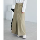 ライトカーキ | イージーケア/フロントタックロングスカート | CRAFT STANDARD BOUTIQUE