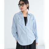 サックスブルー | Vネックスキッパーシャツ | CRAFT STANDARD BOUTIQUE