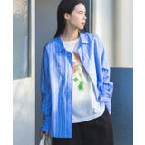 ストライプブルー | イージーケア/オーバーサイズシャツ | CRAFT STANDARD BOUTIQUE