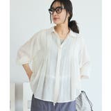 オフホワイト | ヴィンテージボイルタックフレアシャツ | CRAFT STANDARD BOUTIQUE