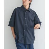 ネイビー | シアサッカーチェックシャツ | CRAFT STANDARD BOUTIQUE