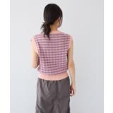 リンクスチェックニットベスト | CRAFT STANDARD BOUTIQUE | 詳細画像4 