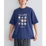 ネイビー | スペースアートグラフィックTシャツ | CRAFT STANDARD BOUTIQUE