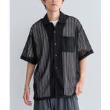 ブラック | レース半袖シャツ | CRAFT STANDARD BOUTIQUE