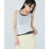 ホワイト | 2点セット シアーシャーリングレイヤードタンク | CRAFT STANDARD BOUTIQUE
