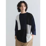 ブロッキング配色ニット7分袖TEE | CRAFT STANDARD BOUTIQUE | 詳細画像14