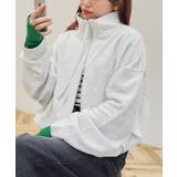 杢ホワイト | 【WEB限定】裏毛ダブルジップショートスウェット | CRAFT STANDARD BOUTIQUE