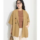 ベージュ | 半袖テーラードジャケット | CRAFT STANDARD BOUTIQUE