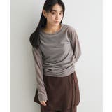 グレー | シアーベロアサイドギャザープルオーバー | CRAFT STANDARD BOUTIQUE