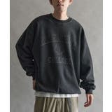ブラック | スノーウォッシュボンディング裏毛カレッジスウェット | CRAFT STANDARD BOUTIQUE