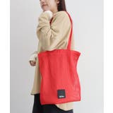 レッド | akha.ストライプメッシュトートバッグ | CRAFT STANDARD BOUTIQUE