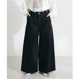 ブラック | 【ユニセックス】サルベージデニムワイドパンツ | CRAFT STANDARD BOUTIQUE