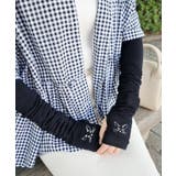 ブラック | UVカット/接触冷感 ネコ刺繍アームカバー | CRAFT STANDARD BOUTIQUE