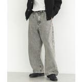 ハイブリーチケミカル加工デニムワイドパンツ | CRAFT STANDARD BOUTIQUE | 詳細画像1 