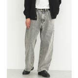 ハイブリーチケミカル加工デニムワイドパンツ | CRAFT STANDARD BOUTIQUE | 詳細画像2 