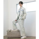 ハイブリーチケミカル加工デニムワイドパンツ | CRAFT STANDARD BOUTIQUE | 詳細画像11 