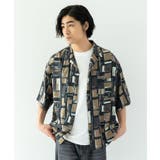 レーヨン総柄プリント半袖オープンカラーシャツ | CRAFT STANDARD BOUTIQUE | 詳細画像8 