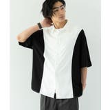 ブラック | 切替半袖シャツ | CRAFT STANDARD BOUTIQUE