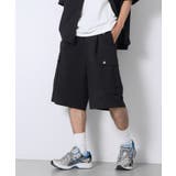 ブラック | 接触冷感/吸水速乾/UVカット ワイドカーゴハーフパンツ | CRAFT STANDARD BOUTIQUE