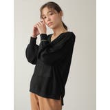 シャリ畦Vネックニットプルオーバー | earth music&ecology | 詳細画像7