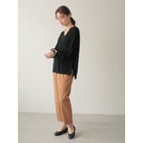 シャリ畦Vネックニットプルオーバー | earth music&ecology | 詳細画像11