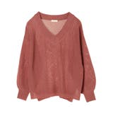 シャリ畦Vネックニットプルオーバー | earth music&ecology | 詳細画像36